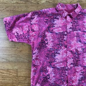 1990s FRANK Abstract Button Down Shirt